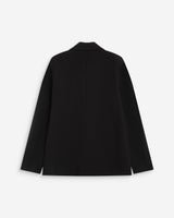 Blazer droit à boutonnage croisé noir Noix