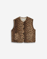 Veste sans manches réversible en velours côtelé leo Alexis
