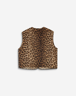 Veste sans manches réversible en velours côtelé leo Alexis