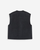 Oversized sleeveless jacket anthracite Adagio