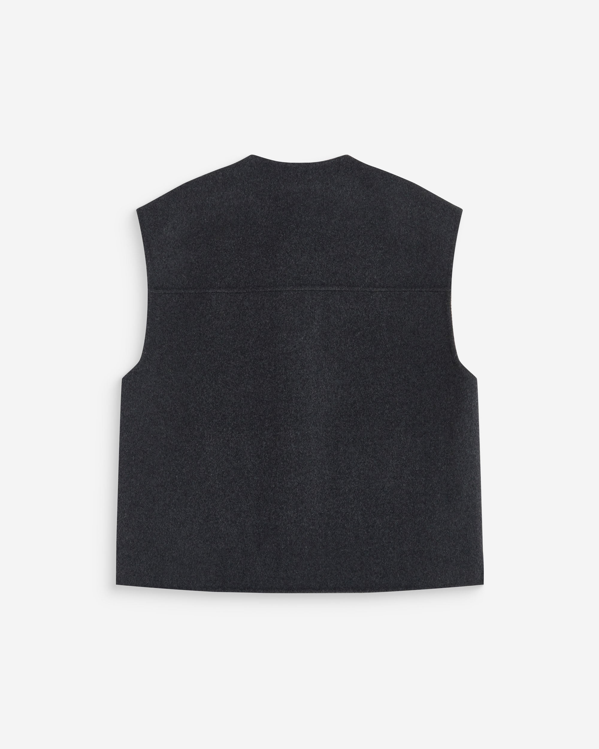 Oversized sleeveless jacket anthracite Adagio