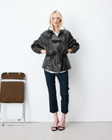 Chaqueta de polipiel chocolat Auburn