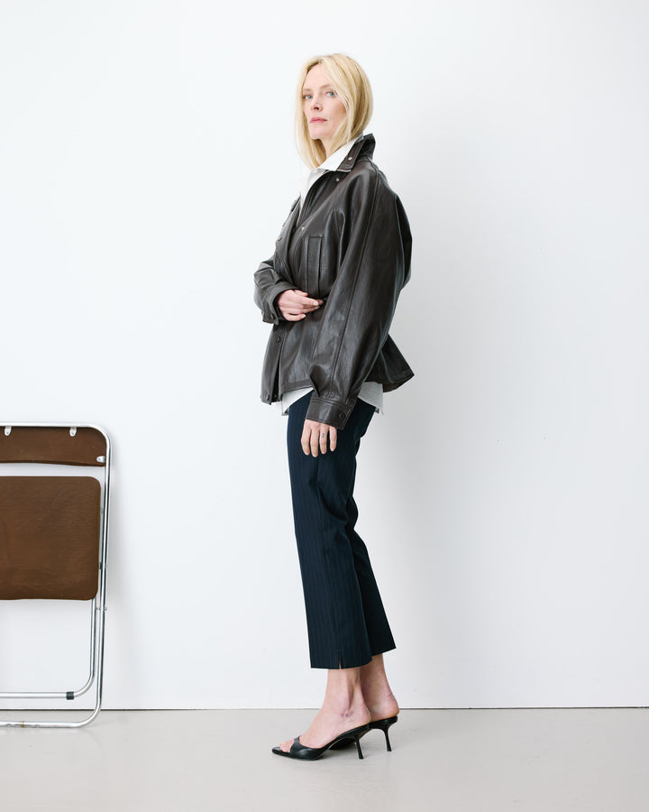 Chaqueta de polipiel chocolat Auburn