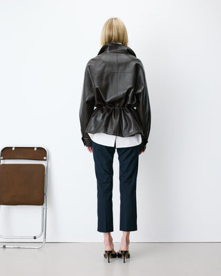 Chaqueta de polipiel chocolat Auburn