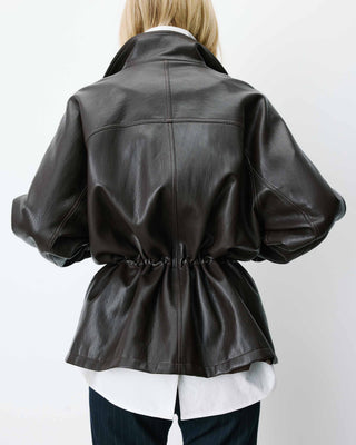 Chaqueta de polipiel chocolat Auburn