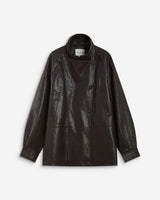 Chaqueta de polipiel chocolat Auburn