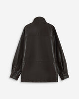 Chaqueta de polipiel chocolat Auburn