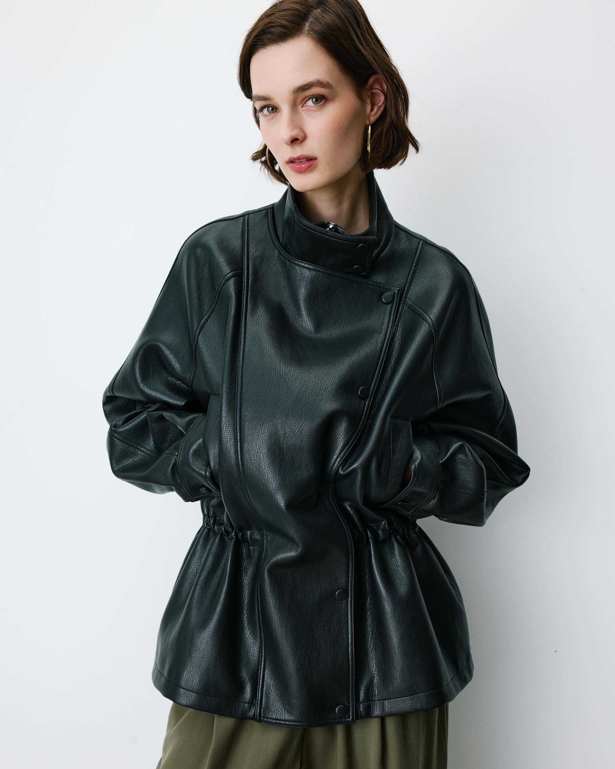 Chaqueta de polipiel noir Auburn