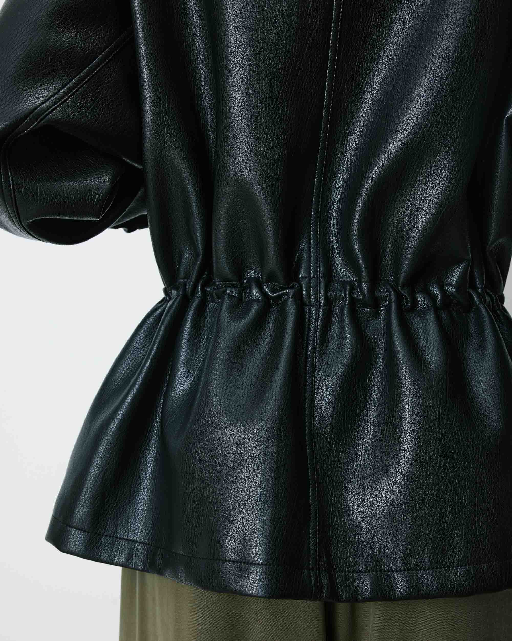 Chaqueta de polipiel noir Auburn