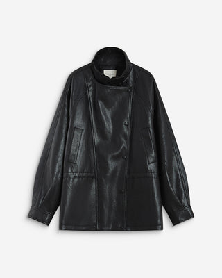 Chaqueta de polipiel noir Auburn