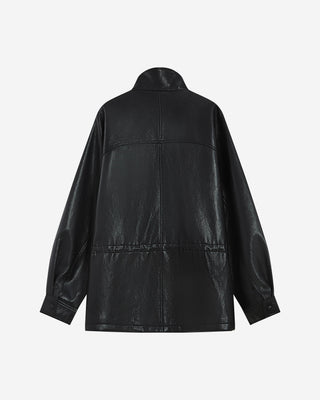 Chaqueta de polipiel noir Auburn