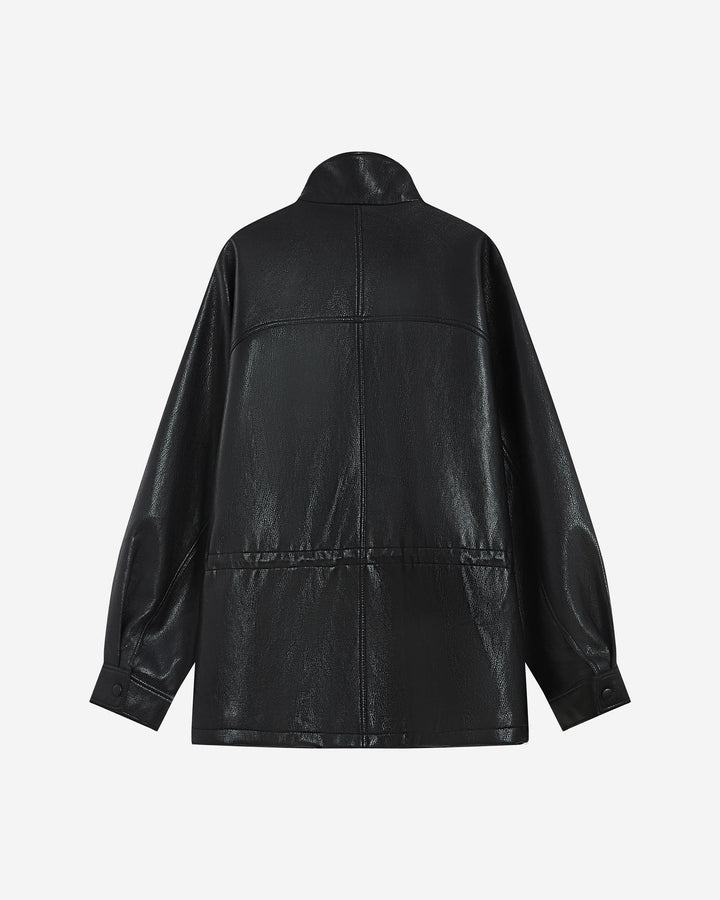 Chaqueta de polipiel noir Auburn