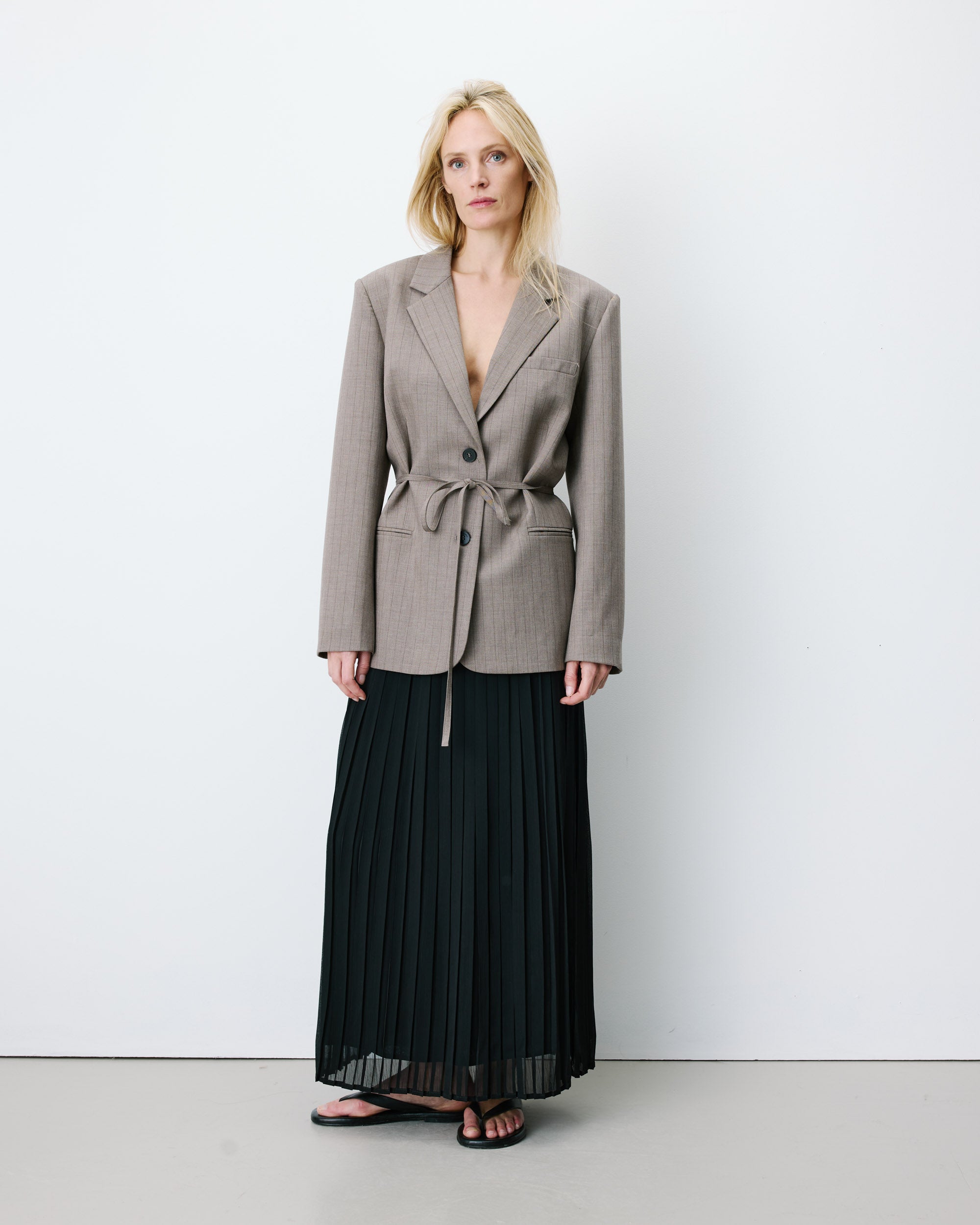 Striped tailored blazer rayure Acario