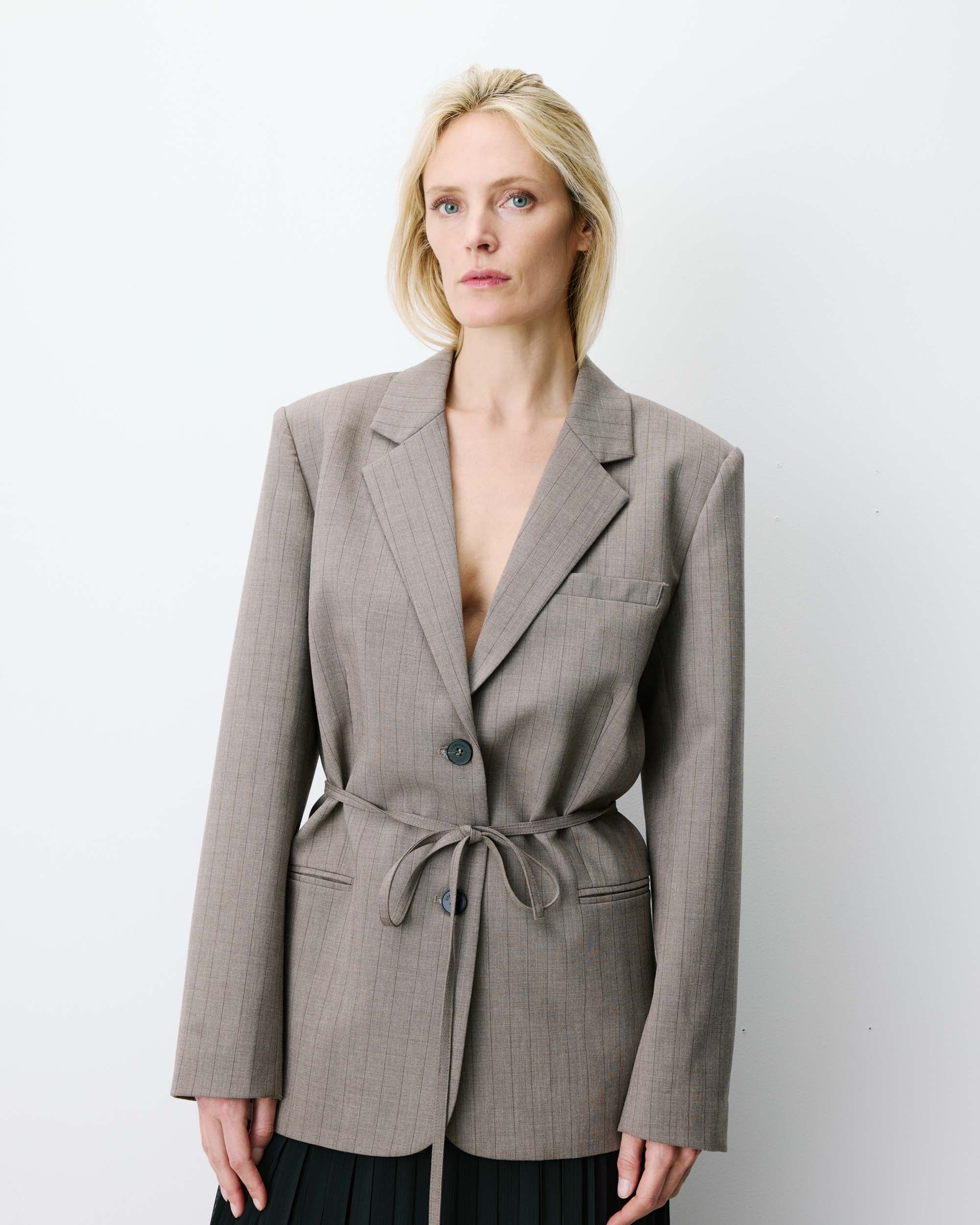 Striped tailored blazer rayure Acario