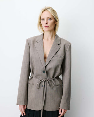 Striped tailored blazer rayure Acario
