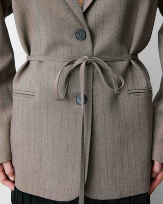 Striped tailored blazer rayure Acario