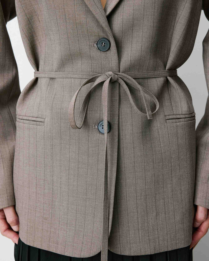 Striped tailored blazer rayure Acario