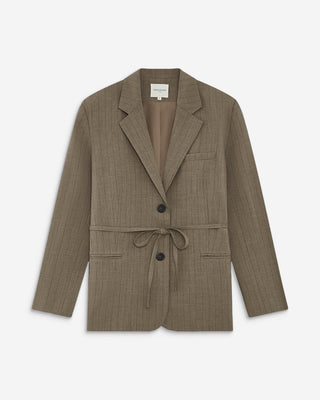 Striped tailored blazer rayure Acario