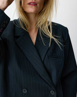 Blazer de raya diplomática marine Auguste