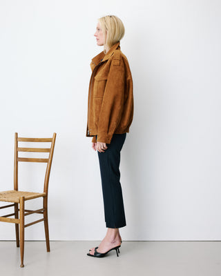 Chaqueta oversize efecto ante camel Arielle