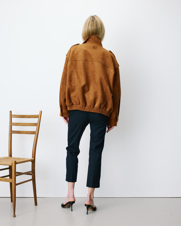 Chaqueta oversize efecto ante camel Arielle