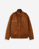 Chaqueta oversize efecto ante camel Arielle