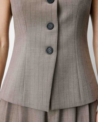 Chaleco de traje a rayas rayure Aristide