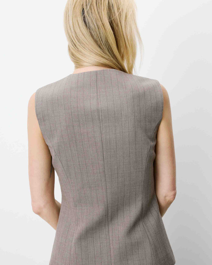 Chaleco de traje a rayas rayure Aristide