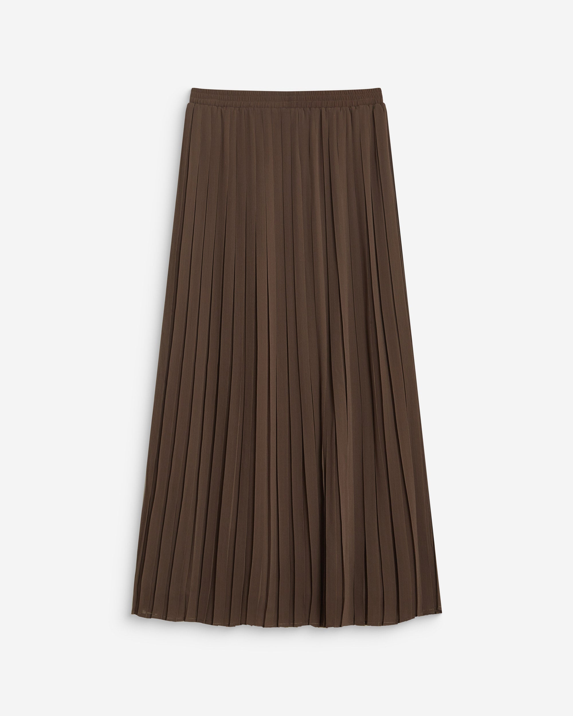 Falda larga plisada kaki Anissa