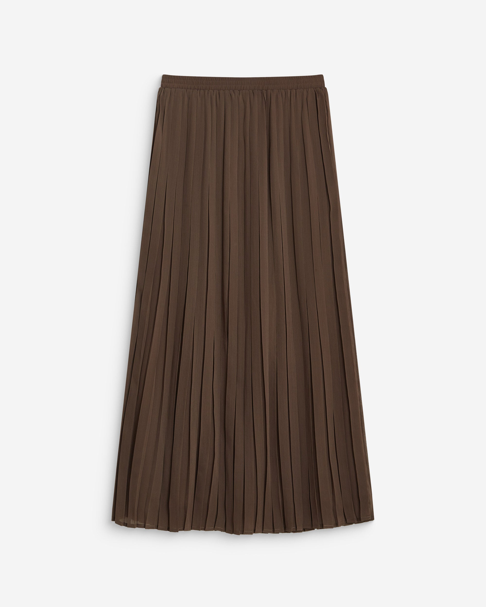 Falda larga plisada kaki Anissa