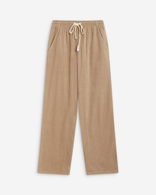 Corduroy pants with adjustable waist beige Liberty