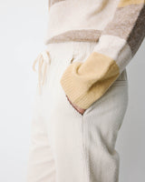 Pantalón de pana con cintura ajustable ecru Liberty