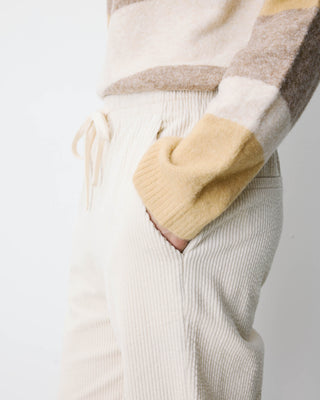 Pantalón de pana con cintura ajustable ecru Liberty