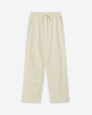 Pantalón de pana con cintura ajustable ecru Liberty