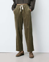 Pantalon velours côtelé taille ajustable kaki Liberty