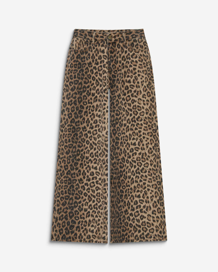 High-waist loose printed jeans leo Socca