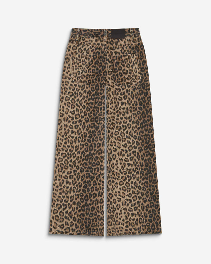 High-waist loose printed jeans leo Socca