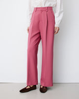 Wide-leg pleated tailored pants blush Nilay