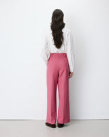 Wide-leg pleated tailored pants blush Nilay