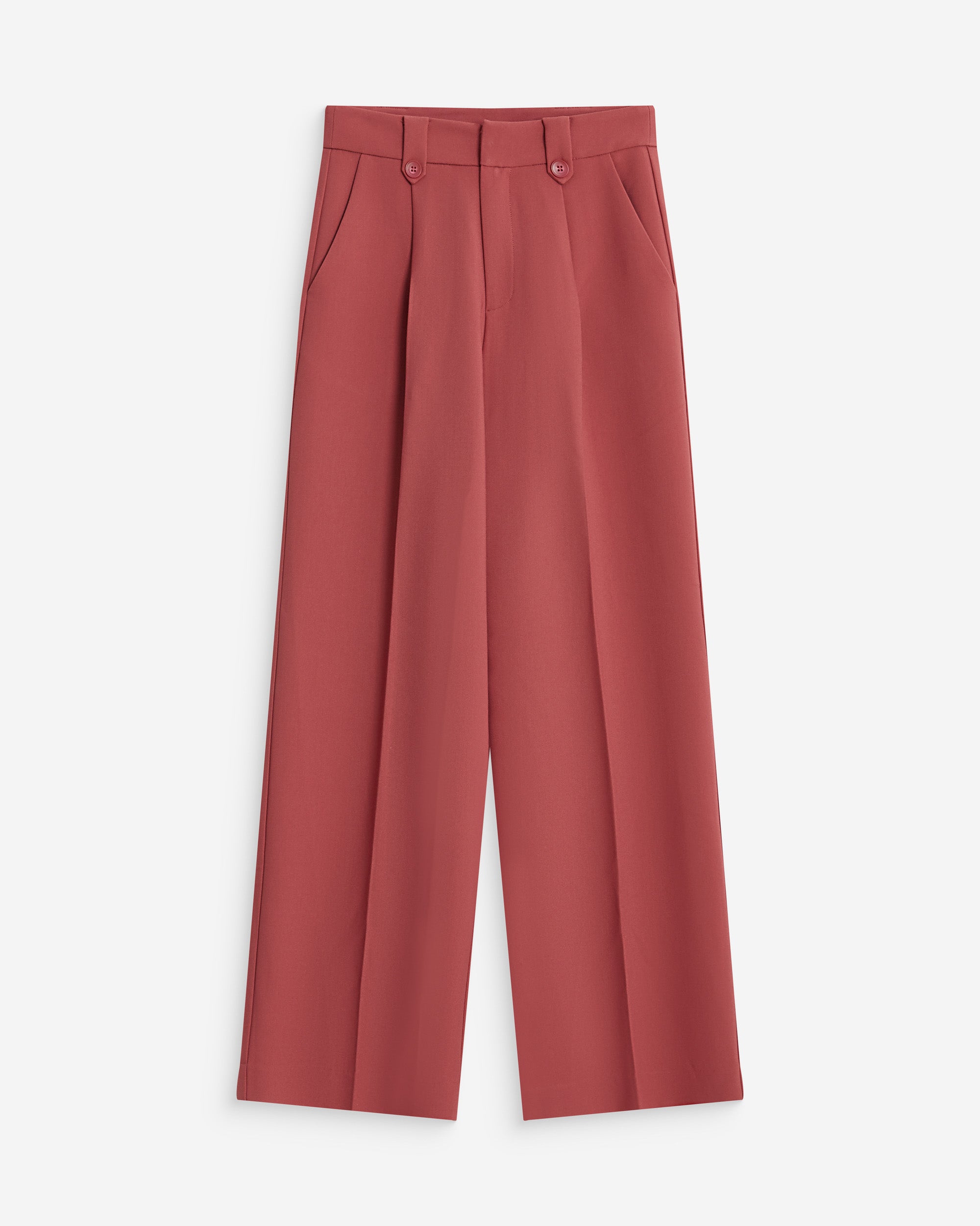 Wide-leg pleated tailored pants blush Nilay
