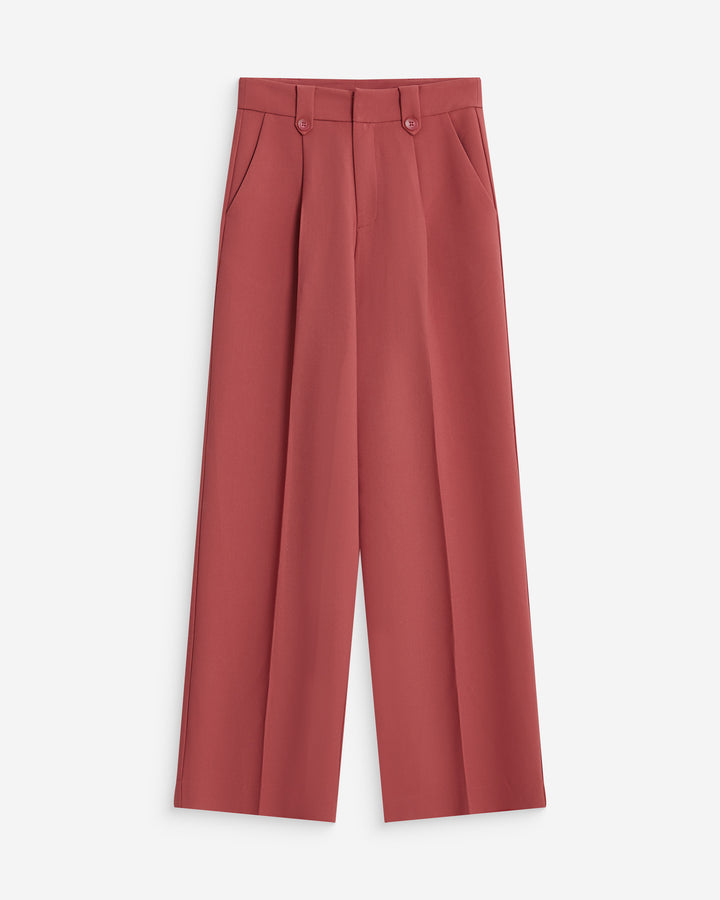 Wide-leg pleated tailored pants blush Nilay