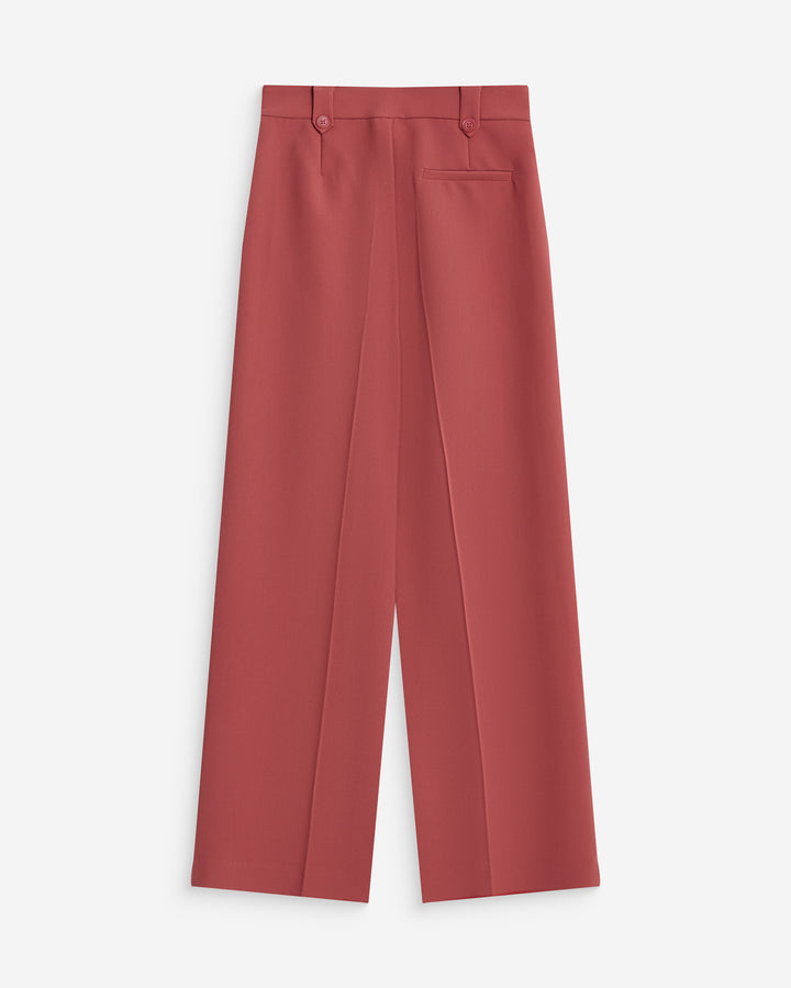 Wide-leg pleated tailored pants blush Nilay