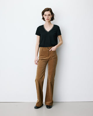 Pantalón recto de pana coffee Alban