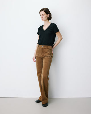 Pantalón recto de pana coffee Alban