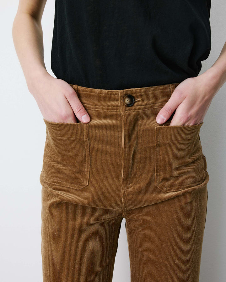 Pantalón recto de pana coffee Alban
