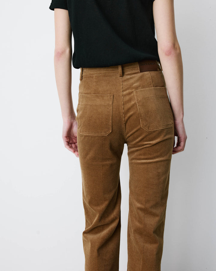 Pantalón recto de pana coffee Alban