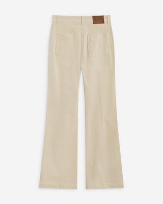 Pantalón recto de pana ecru Alban