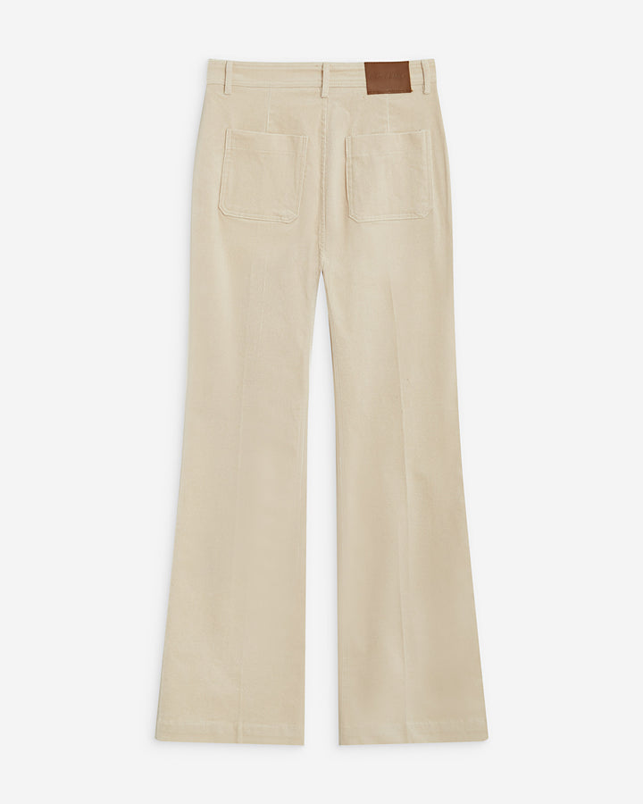 Pantalón recto de pana ecru Alban