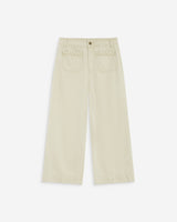 Vaqueros capri de tiro alto sable Johan