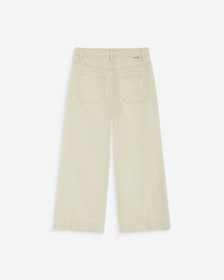 Vaqueros capri de tiro alto sable Johan